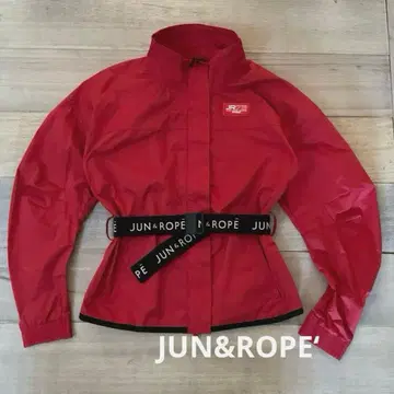 새상품급 JUN&ROPE 레드 자켓 허리 벨트 포함 JR75