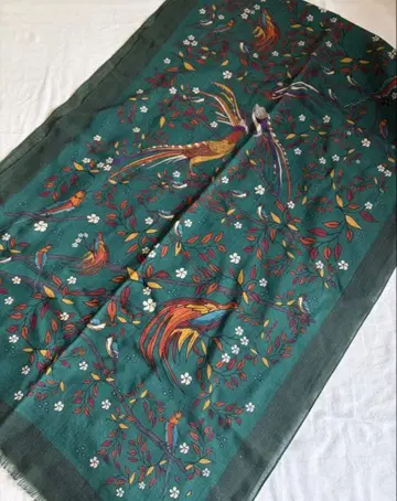 드레익스 대형 스톨 울 그린