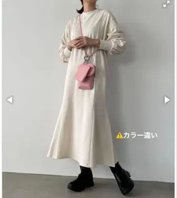 새상품급 로리즈팜 머메이드 플레어 원피스 그레이