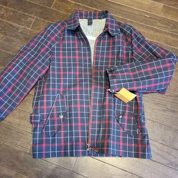 GARDENER 체크 무늬 자켓 네이비/레드 38