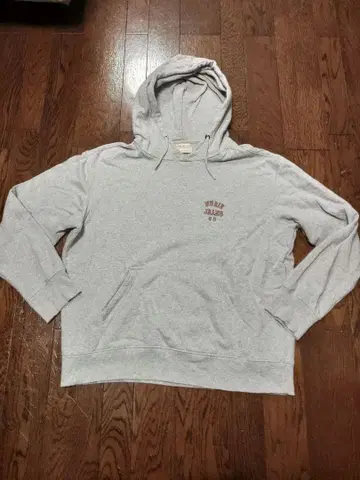 Nudie Jeans 후드티 리버스 위브 L 그레이