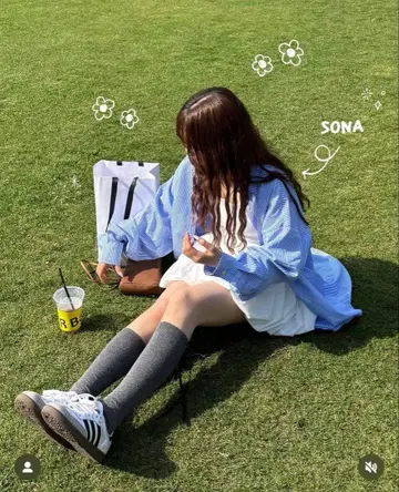 스카이블루 오버사이즈 셔츠