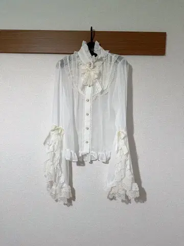 체크 쉬폰 블라우스 히메소데