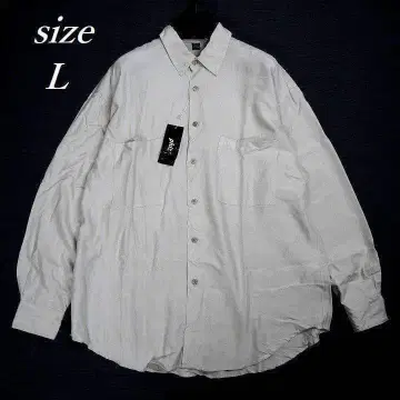 90s phiz 피즈 실크 셔츠 데드스탁 택 포함 카키 L