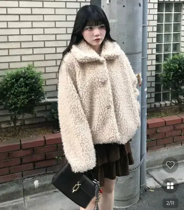 보아 자켓 한국 아이보리 nugu