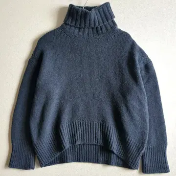 갤러리 바이 파인 울 니트 터틀넥 루즈핏 S