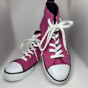 랄프 로렌 핑크 하이컷 스니커즈