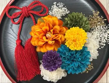 성인식 시치고산 사전 촬영 머리 장식