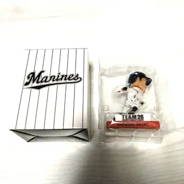 지바 롯데 마린스 오기노 타카시 보블헤드 야구 미사용 새상품 레어 상품