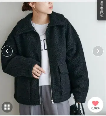 새상품급 [WEB 한정판] W 포켓 ZIP 블루종