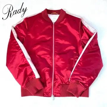 rady 블루종 바시티 자켓 집업 자켓 빨간색 가을/겨울