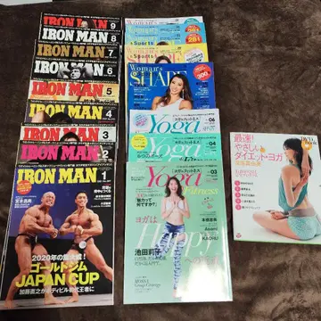 IRON MAN & 우먼즈 쉐이프 & 요가 Magazines 세트