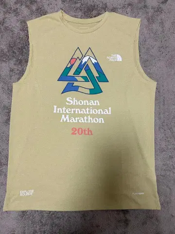 쇼난 국제 마라톤 20주년 기념 민소매 티셔츠 남성용 L 사이즈