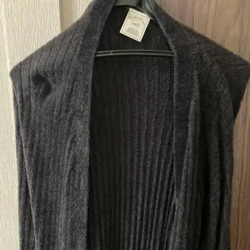 미사용 gelato pique 다크 그레이 롱 가디건