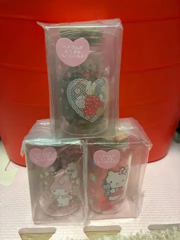 메루카리 택배 산리오 캐릭터즈 병입 머리끈 세트