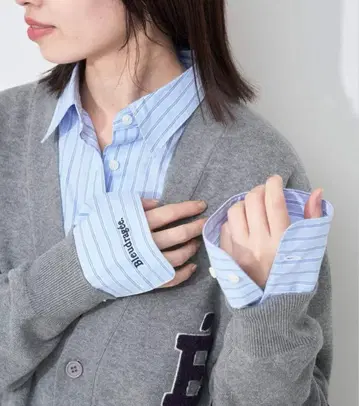 SLOBE IENA HAPPY COLOR SHIRT 색스 블루