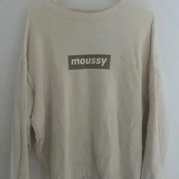 moussy 베이지 오버 사이즈 트레이닝복