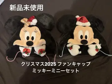 디즈니 크리스마스 2025 미키 미니 팬캡 세트