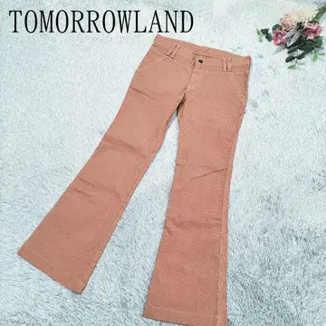 투모로우랜드 여성용 데님 부츠컷 포켓 부착 사이즈 36