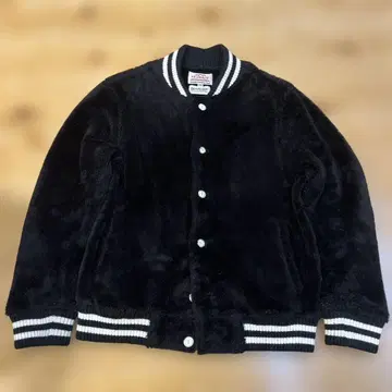 Healthknit BEAMS BOY 바시티 자켓풍 보아 자켓 블랙