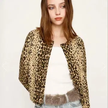 SLY 컴팩트 레오파드 가디건