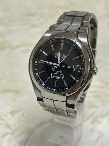 CITIZEN 시티즌 아테사 에코 드라이브 티타늄 솔라 전파 작동품