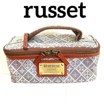 russet 러셋 모노그램 화장품 파우치 수납 가방 포함