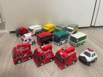 탈것 컬렉션 미니카 13대 세트 소방차 구급차 버스 등