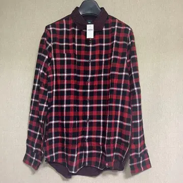 새상품 GAP 갭 체크 무늬 셔츠 레드 M 사이즈