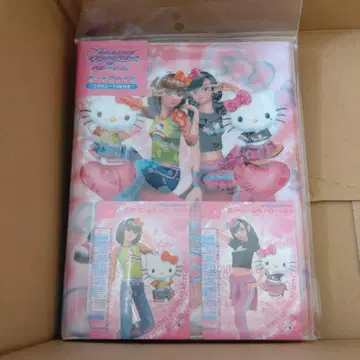 오샤레마녀 러브 and 베리 x 헬로키티 카드 파일 스티커 세트