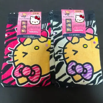 시마무라 헬로키티 페이스 타월 각 1개씩 당일 발송 가능 2