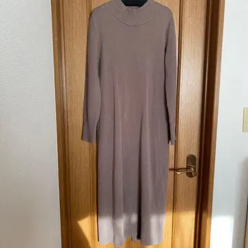 INDIVI 롱 니트 원피스 38 베이지