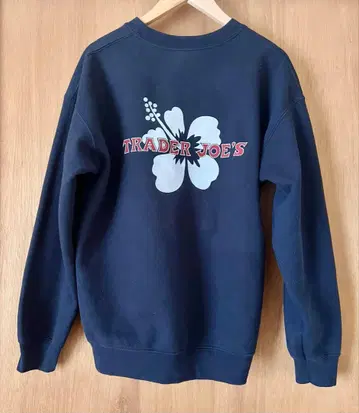 TRADER JOE'S 히비스커스 패턴 트레이닝복 네이비