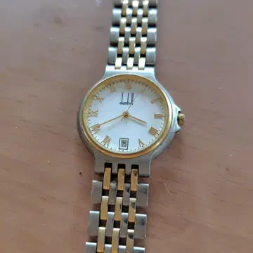 dunhill 아날로그 시계 실버/골드