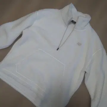 뉴발란스 화이트 플리스 자켓