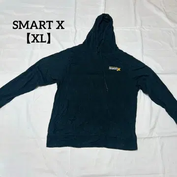SMART X [ XL ] 후드티 블랙 로고 가을 겨울 구제 의류