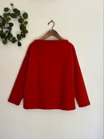 속기모 보틀넥 풀오버 handmade vermilion (주홍색)