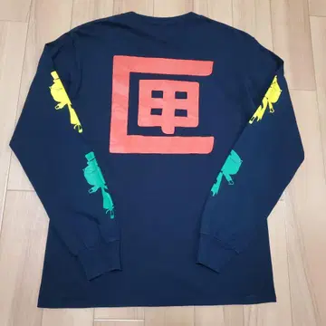 TENBOX x VIRGIL NORMAL 3면 프린트 롱 슬리브 T셔츠