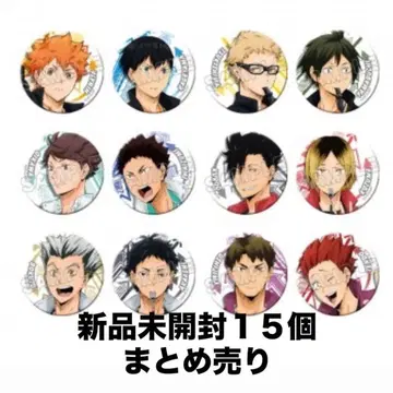 하이큐!! 캔 배지 컬렉션 15개 묶음 판매