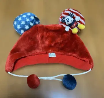 새상품급 디즈니 아메리칸 팬캡 별 성조기 국기 미키