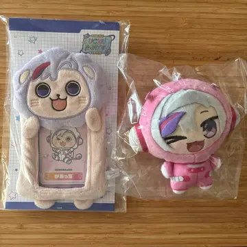 로후마오 4주년 봉제 인형 마스코트 카드 홀더 후와 미나토 세트