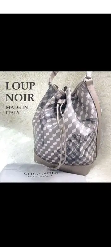 [ 레어 ] LOUP NOIR 숄더백 복조리 모노그램 애니멀 이탈리아