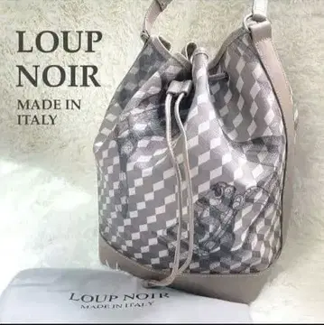 [ 레어 ] LOUP NOIR 숄더백 복조리 모노그램 애니멀 이탈리아