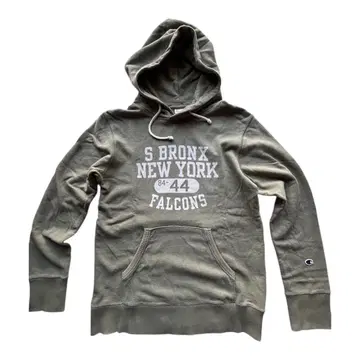 챔피온 파일 안감 4단 염색 프린트 캥거루 포켓 후드티 USED