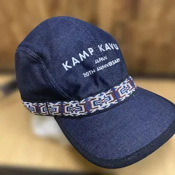 한정판 KAMP KAVU 20주년 기념 데님 캡 카부 캠핑