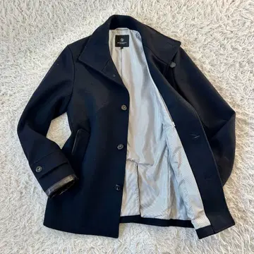 BEAUTY&YOUTH 유나이티드 애로우즈 울 코트 미사용급 소매 가죽