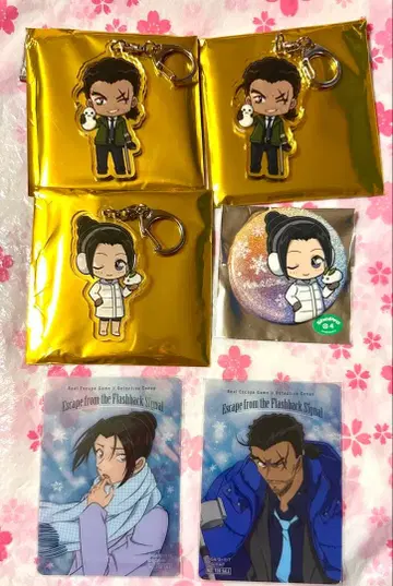 명탐정 코난 야마토 칸스케 우에하라 유이 잔상의 교신 캔뱃지 아크릴 키링