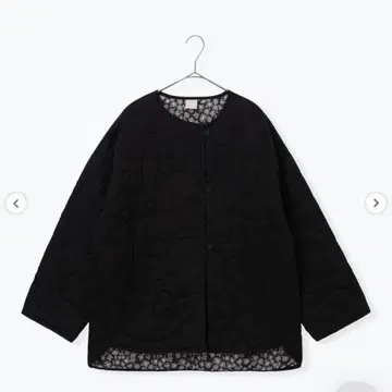 츠하루 바이 사만사 모스모스 코드 자수 플라워 무늬 안감 퀼트 자켓