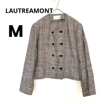 LAUTREAMONT 더블 자켓 9호 트위드 조 그레이 계열 고급