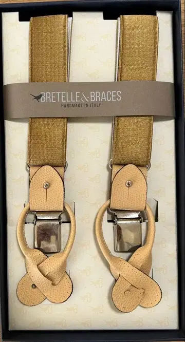 Bretelle & Braces 베이지 서스펜더 [ 미사용품 ]